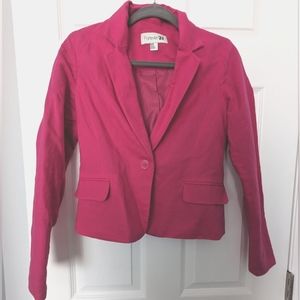 Forever 21 Medium Pink Linen Blazer
